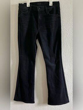 MOTHER Black Flare Jeans